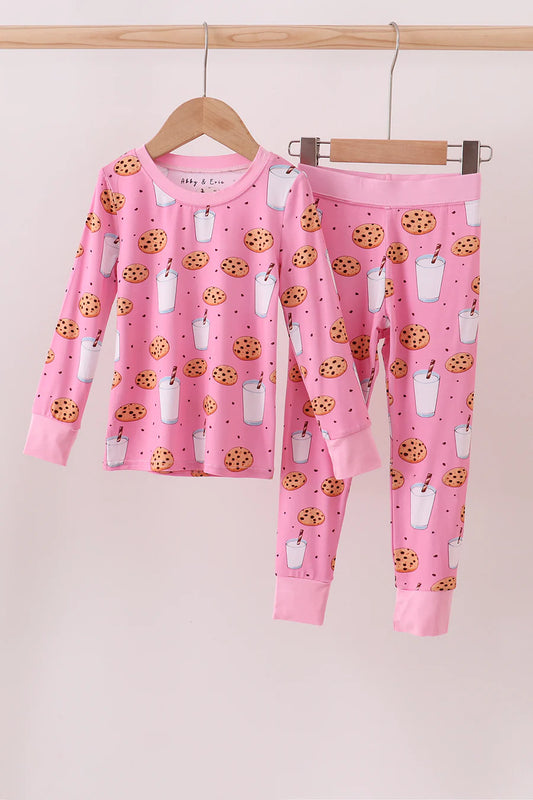 Pink Milk & Cookies Bamboo Pajama Set