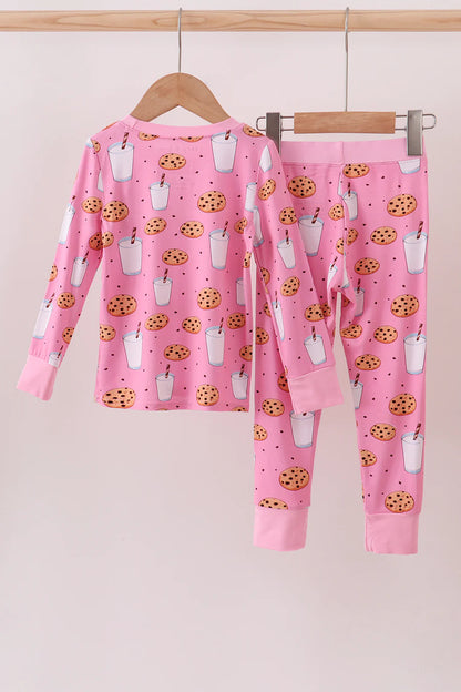 Pink Milk & Cookies Bamboo Pajama Set
