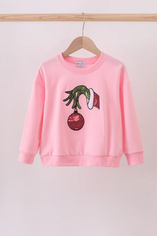 Pink Mean One Sequin Pullover