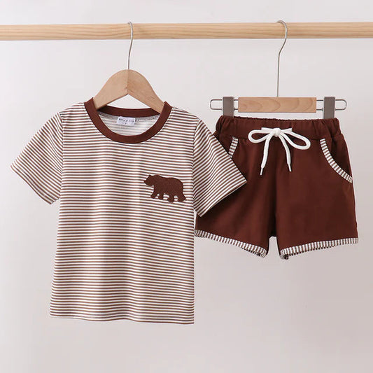 Brown Bear Short Set