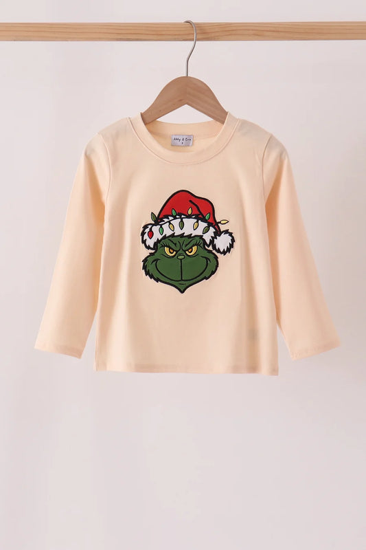 Beige Green Guy Long Sleeve