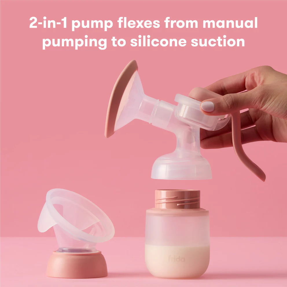 Frida 2-in-1 Manual & Silicone Suction Breast Pump