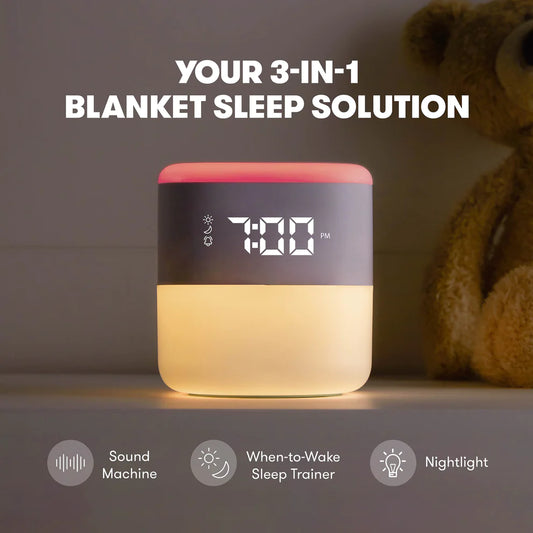 FridaBaby 3-in-1 Sound Machine + When-To-Wake™ Clock + Nightlight