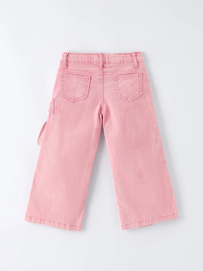 Pink Bow Denim Pants