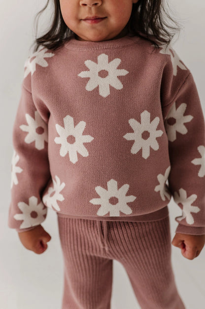 Baby Sprouts Rose Daisies Sweater
