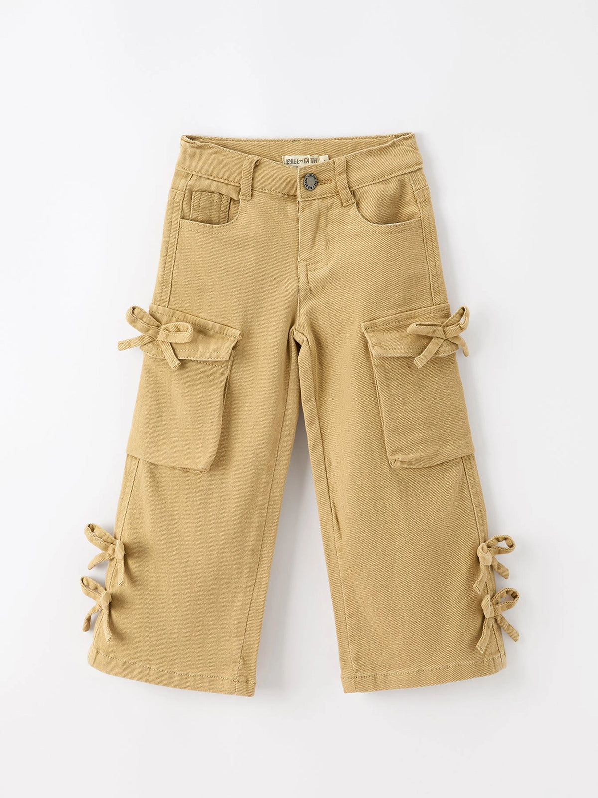 Cargo Bow Pocket Wide Leg Pants