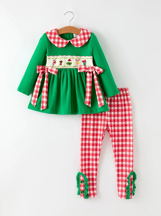 Mean One Girls Bow Legging Set