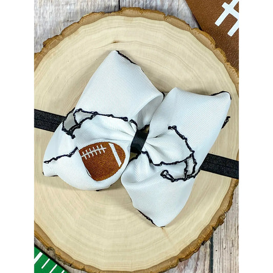 Embroidered Football Headband