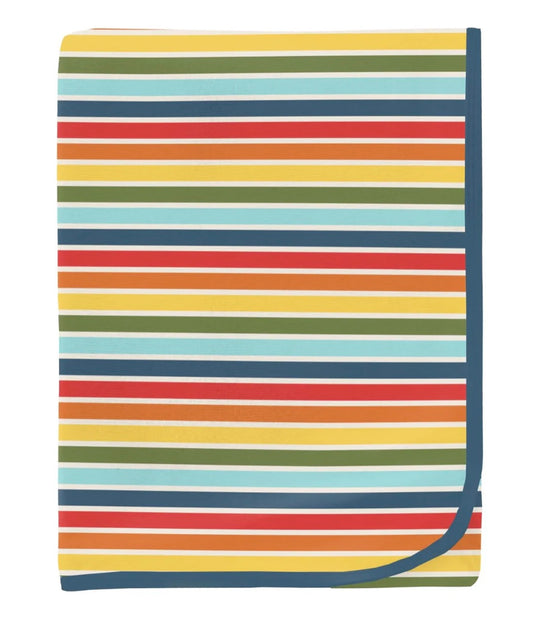 Kickee Pants Groovy Stripe Swaddling Blanket
