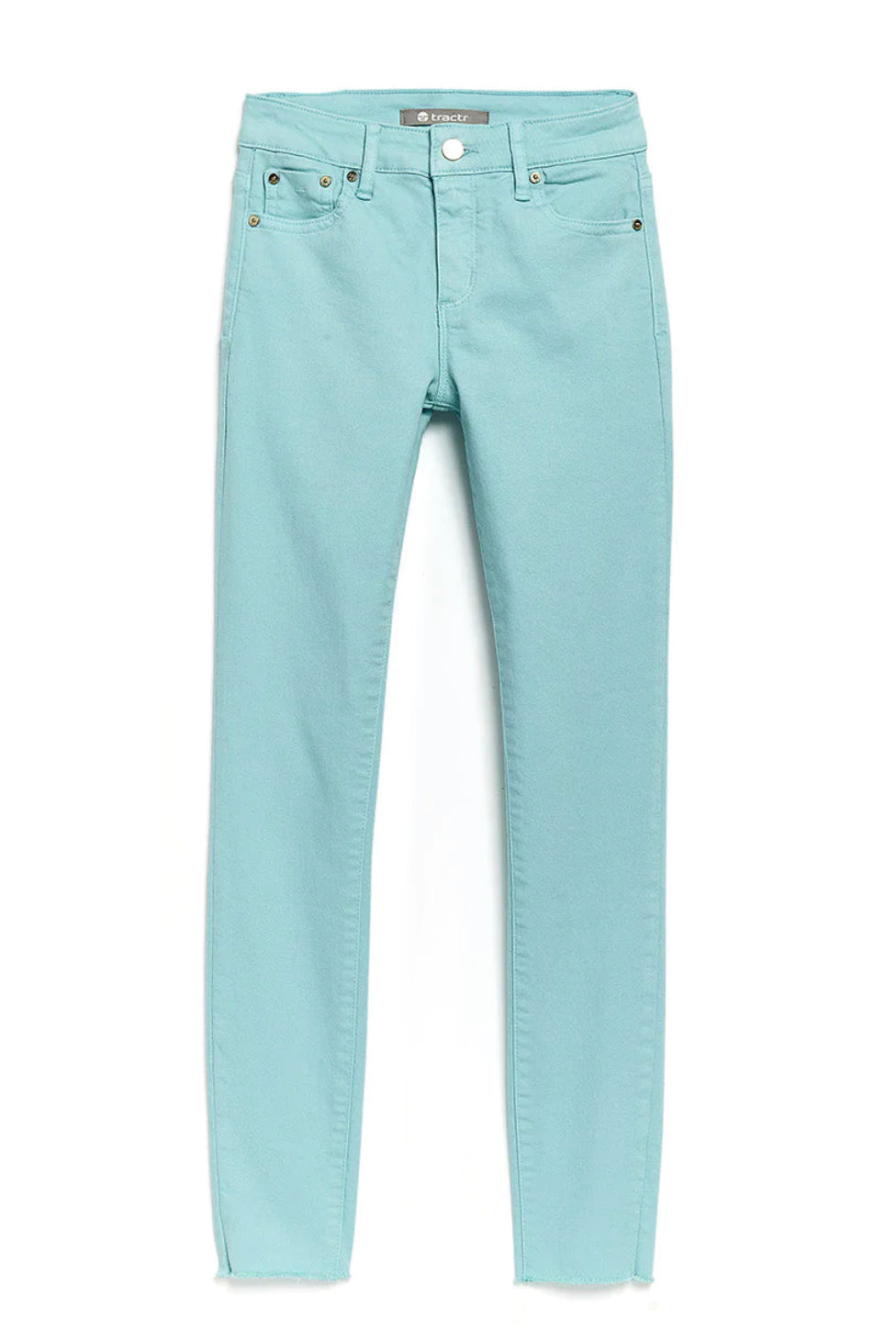 Tractr Diane Angel Blue Fray Hem Skinny *