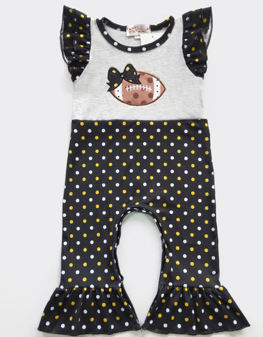 Football Dot Romper