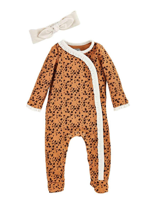 Mudpie Spotted fawn Sleeper & Headband