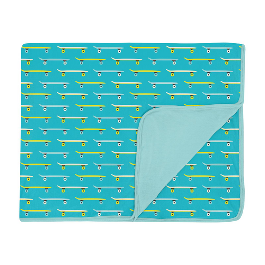 Kickee Pants Neptune Skateboard Toddler Blanket