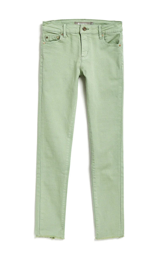 Tractr Frost green Diane-Fray Hem Skinny *