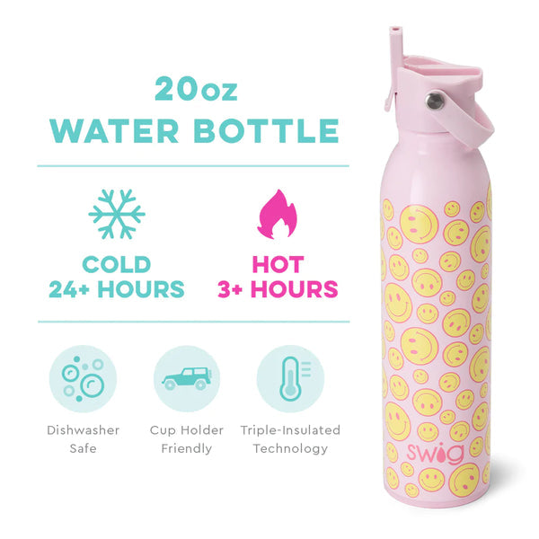 Swig Oh Happy Day Flip + Sip Bottle (20oz)