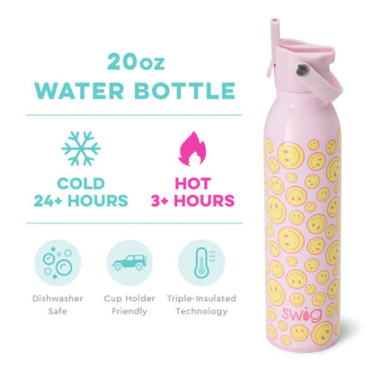 Swig Oh Happy Day Flip + Sip Bottle (20oz)