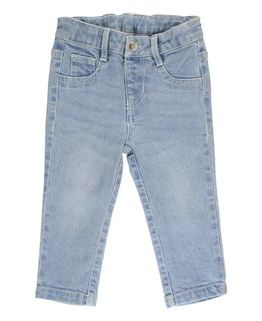 RuffleButts Light Wash Skinny Jeans