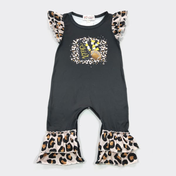 CC Leopard Football Cheer Romper