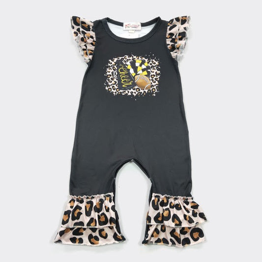 CC Leopard Football Cheer Romper
