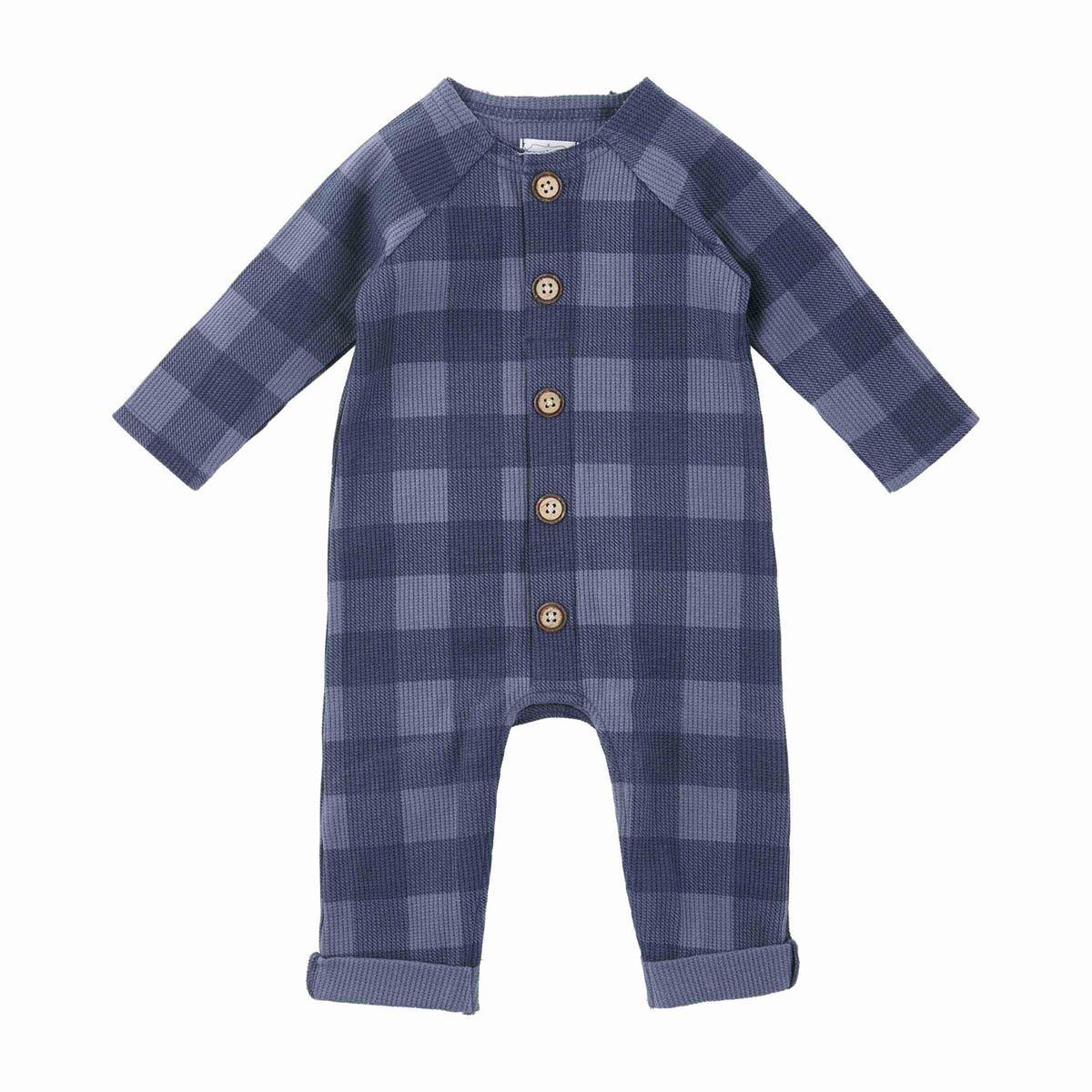 Mudpie Waffle Blue Check 1 Pc