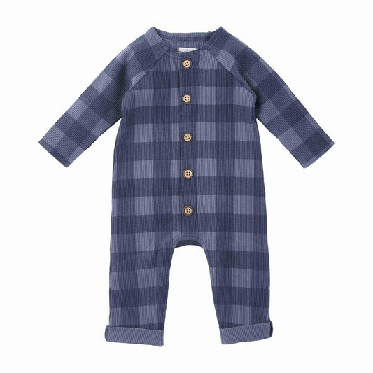 Mudpie Waffle Blue Check 1 Pc