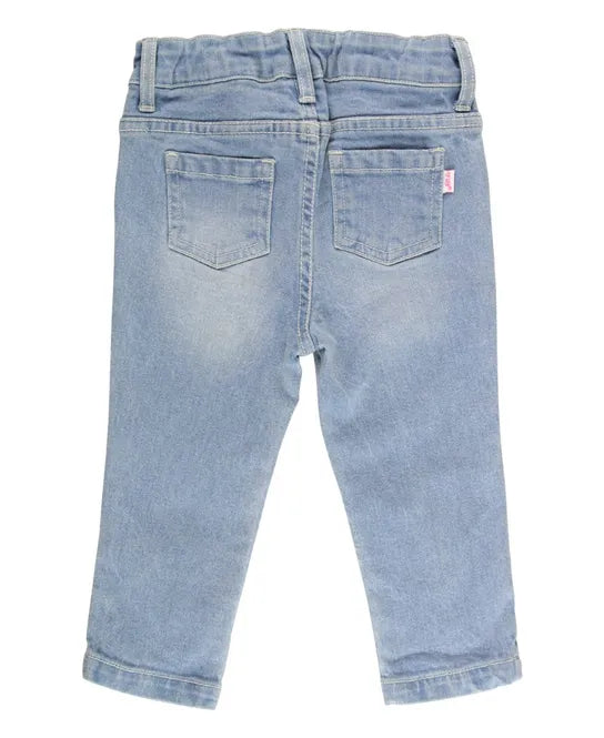 RuffleButts Light Wash Skinny Jeans
