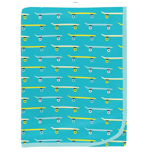 Kickee Pants Confetti Skateboard Swaddling Blanket