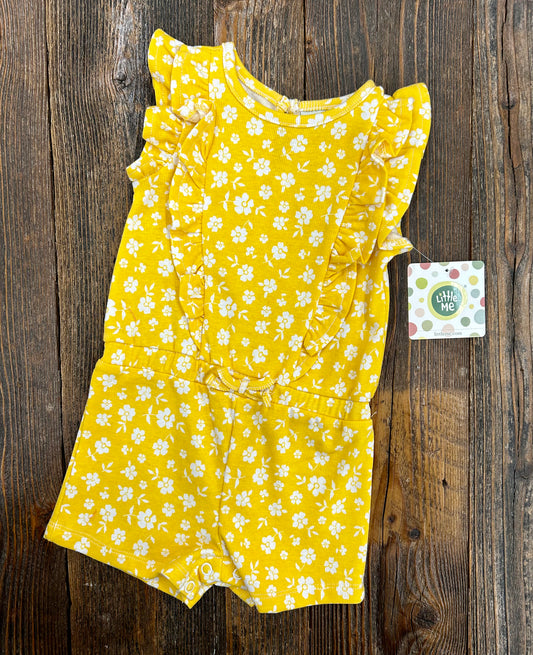 Little Me Yellow Floral Romper