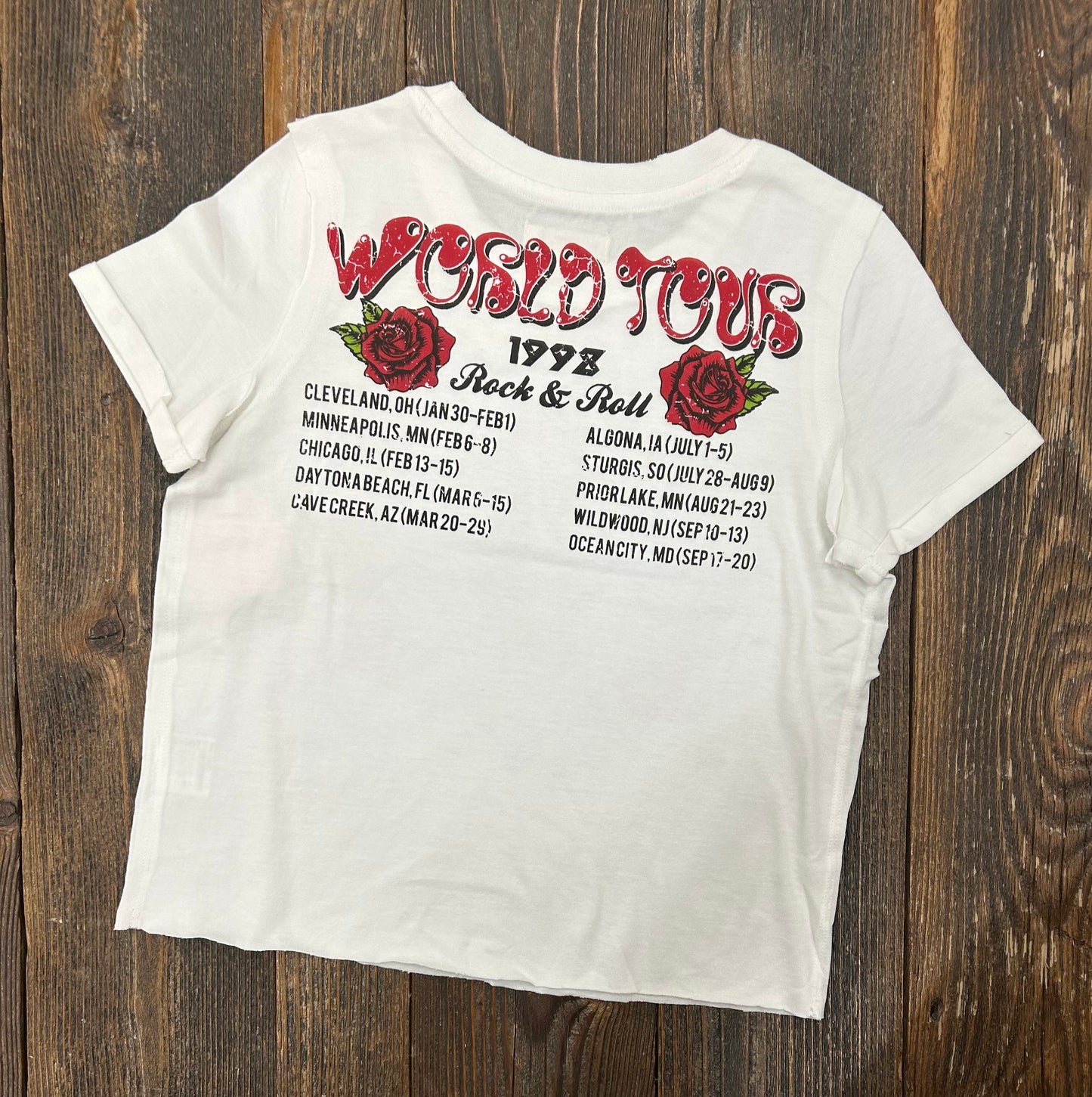 Paperflower Rock & Roll World Tour Tee