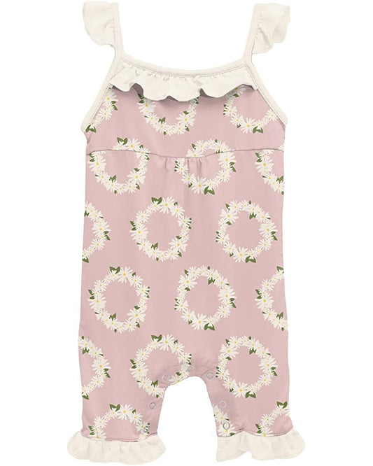Kickee Pants Baby Rose Daisy Crowns Wing Romper