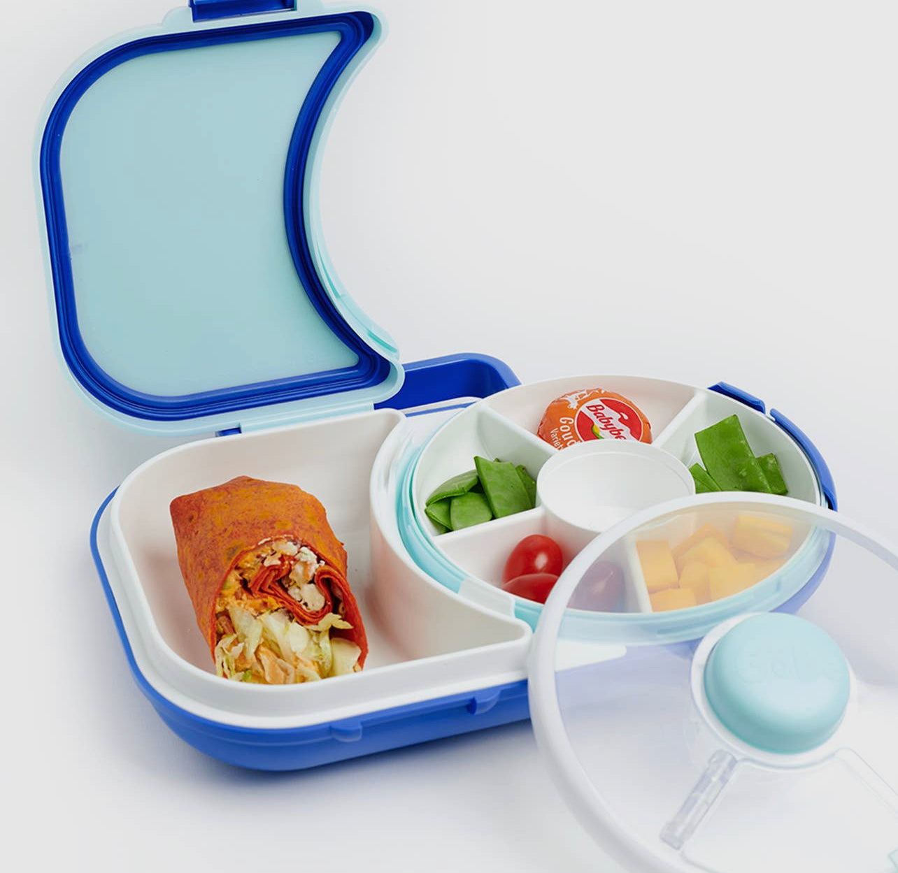 Gobe Kids Lunch Box With Snack Spinner – Gigi's Tiny Treasures