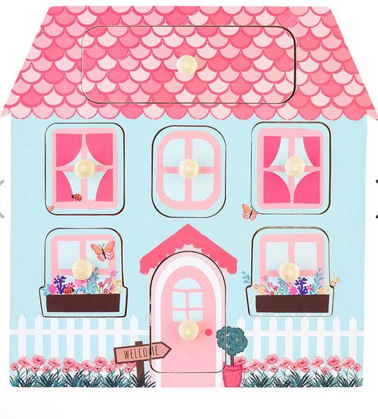 Mudpie Dollhouse Knob Wood Puzzle