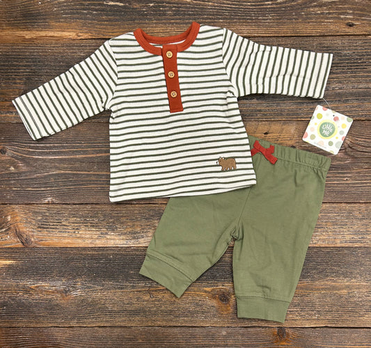 Little Me Striped Jogger Set