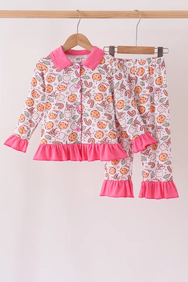 Pink Milk Cookie Bamboo Pajama Set