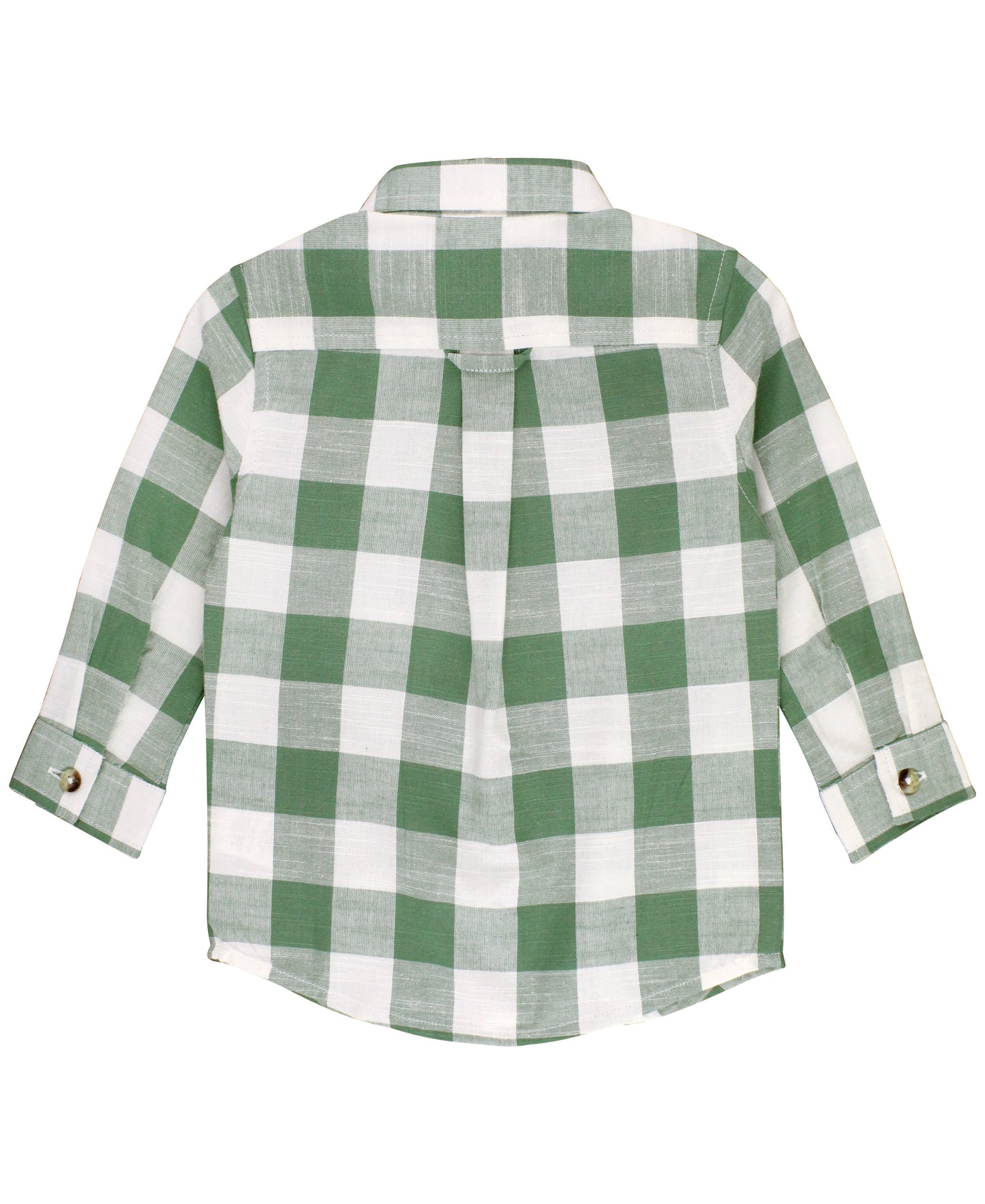 RuggedButts Dark Ivy Plaid Long Sleeve Button Down Shirt