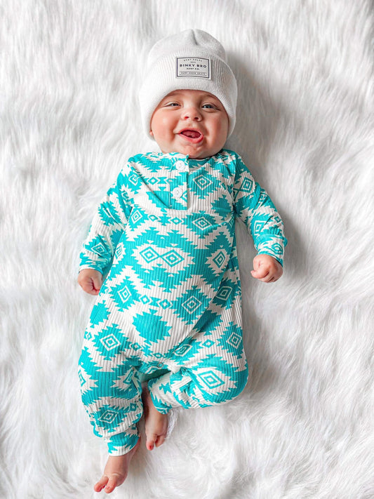 Mint Aztec Jumper