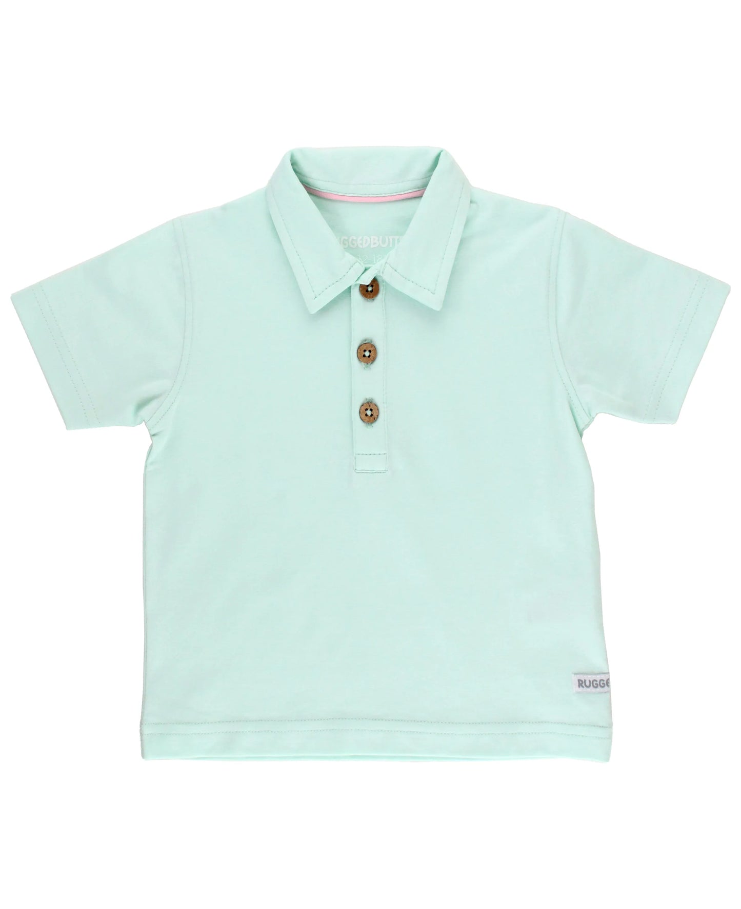 RuggedButts Light Aqua Short Sleeve Polo