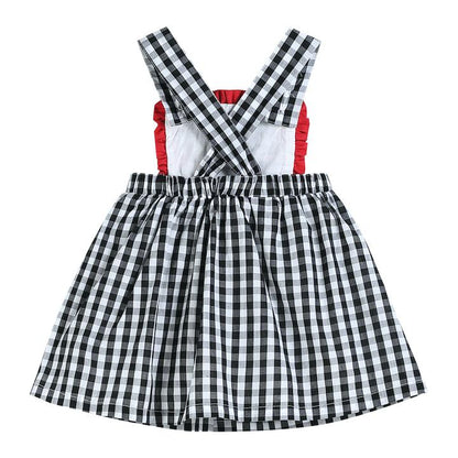 LC Black Gingham Barn Scene Jumper Dress