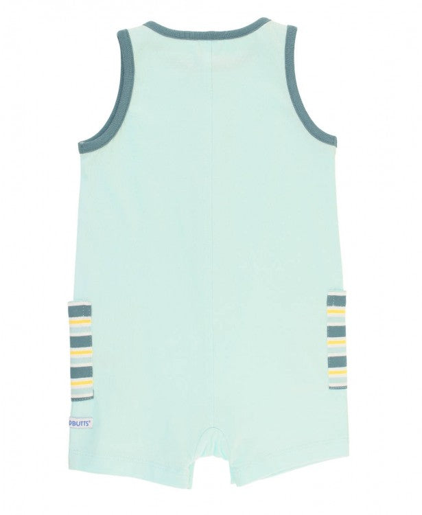 RuggedButts Starlight Stripe Pocket Romper