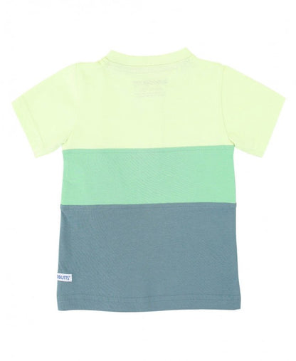 RuggedButts Green & Blue Color Block Henley Tee