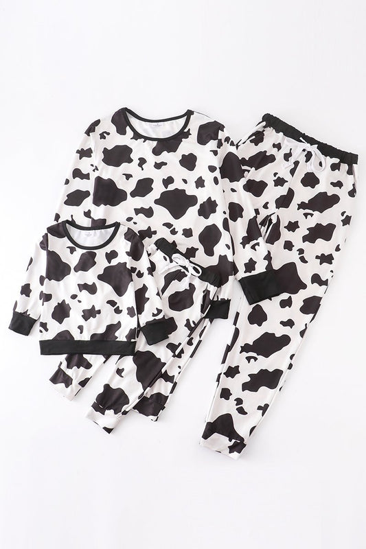 Mommy & Me Cow Lounge Set