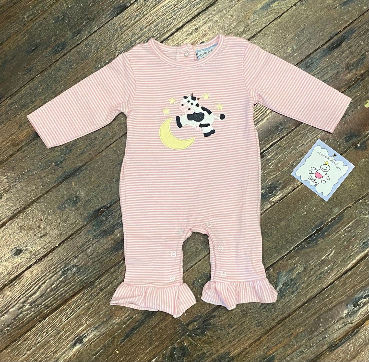 Three Sisters Over the Moon Girl Romper