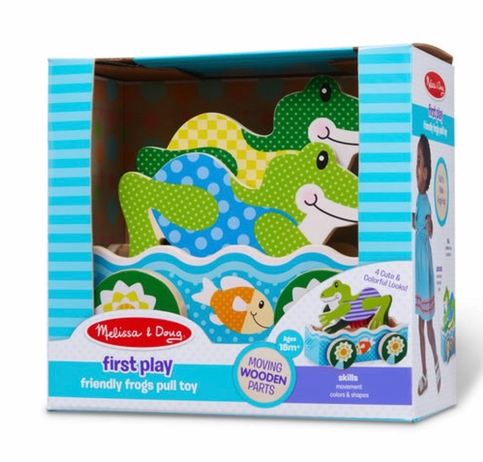 M&D Friendly Frogs Pull Toy