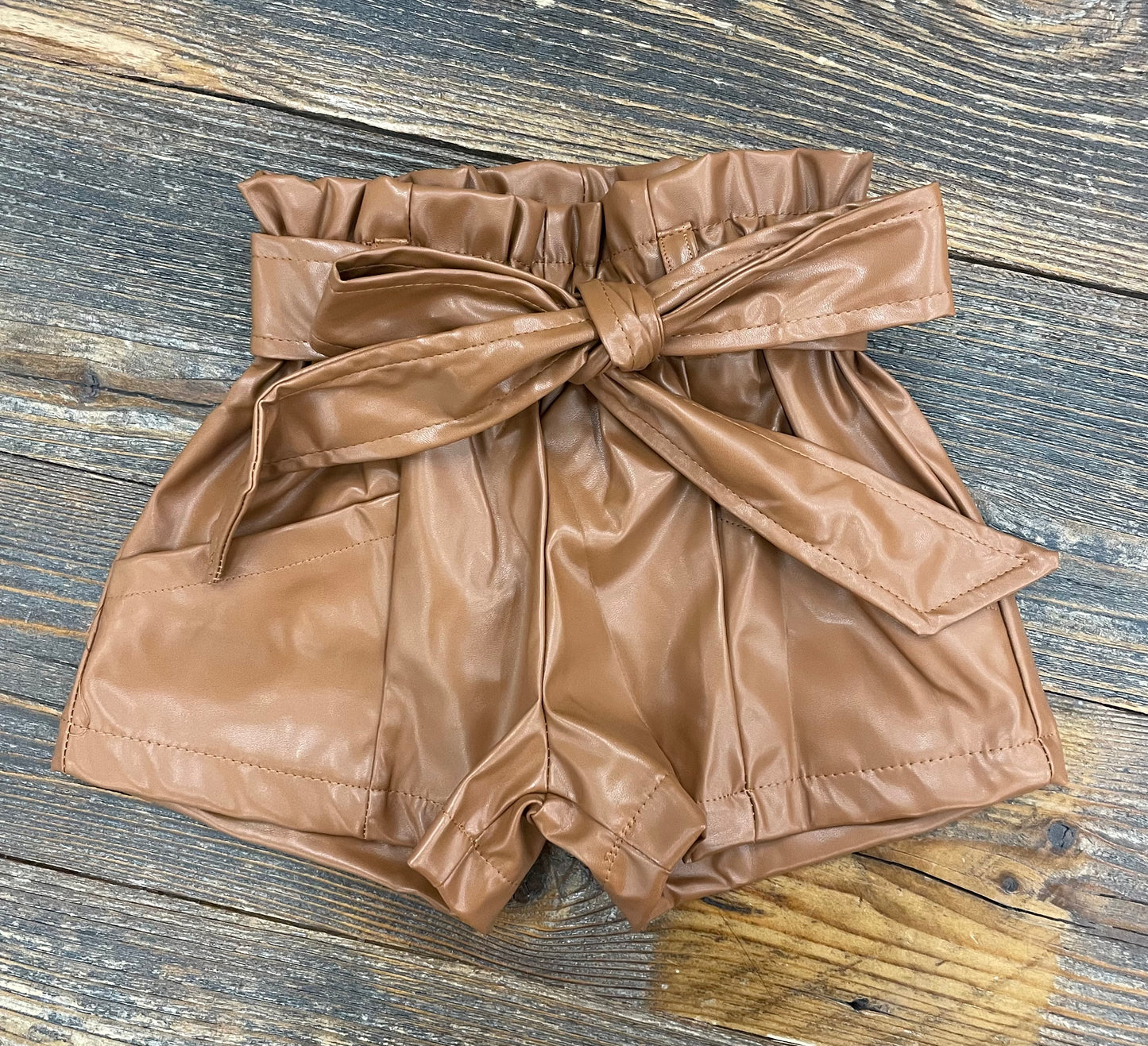 Faux Leather Shorts