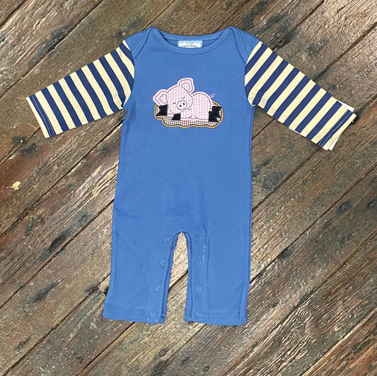 Three Sisters Piggy Boy Romper