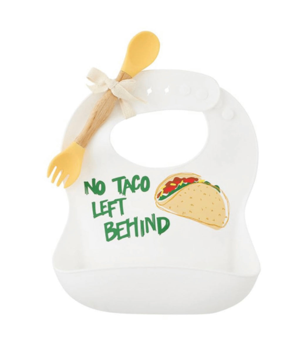Mudpie Silicone Bib W/Utensil