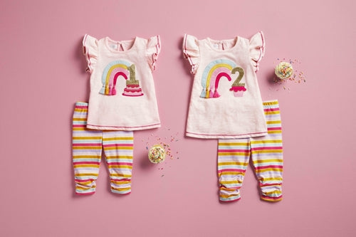 Mudpie Birthday Tunic & Capri Set