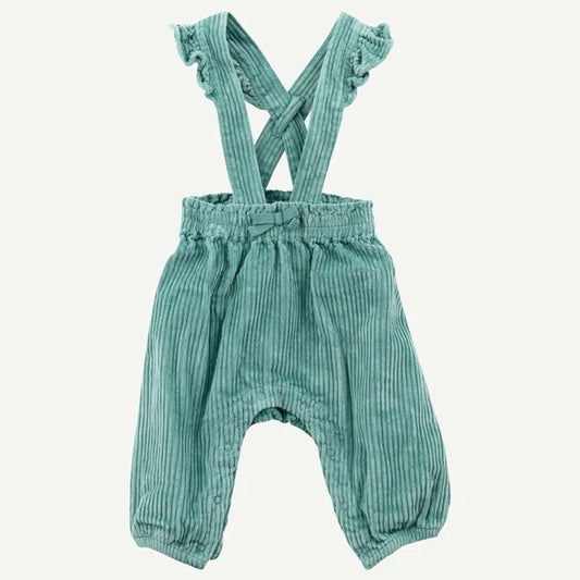 Oliver & Rain Light Pine Green Corduroy Overall