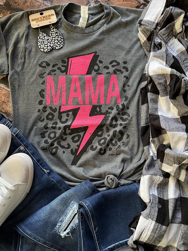 Leopard Lightning Bolt Tee