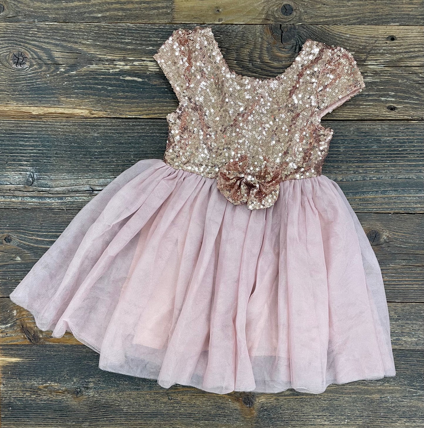 Rose Gold Sequin Dress